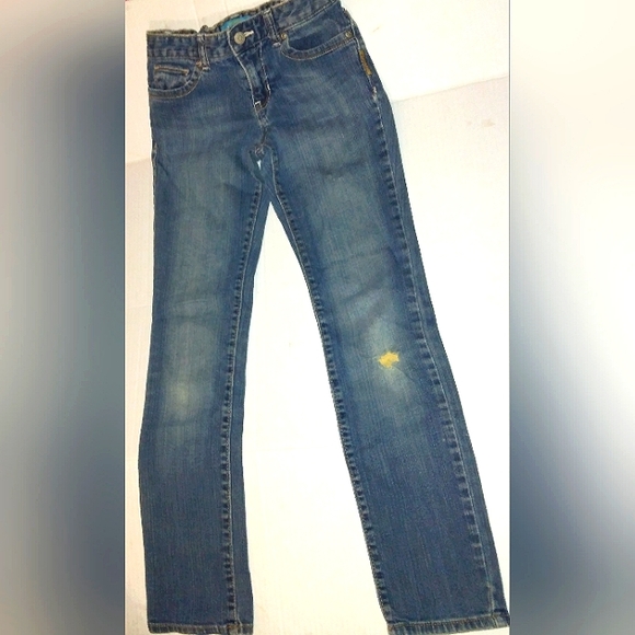 ☆GUC☆Girls OLD NAVY Light Wash~Skinny Straight~Stretchy Denim Jeans☆12Girl/Teen☆ - Picture 5 of 14